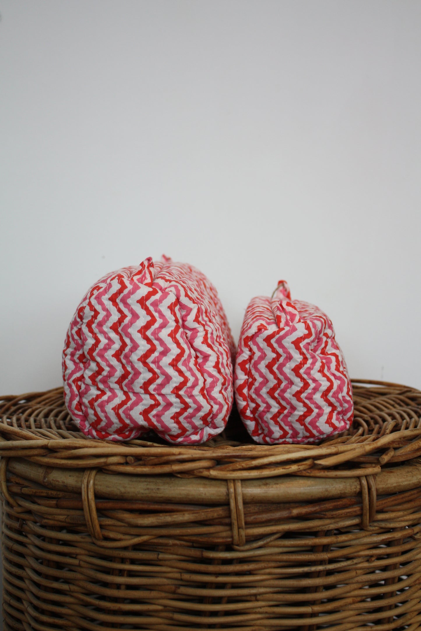 Pink Zig Zag Washbag