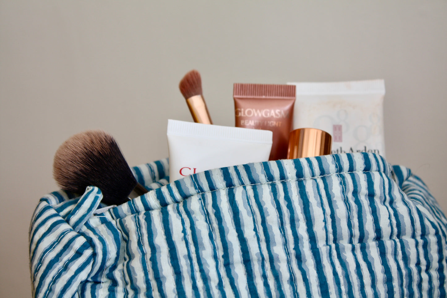 Blue Stripe Washbag
