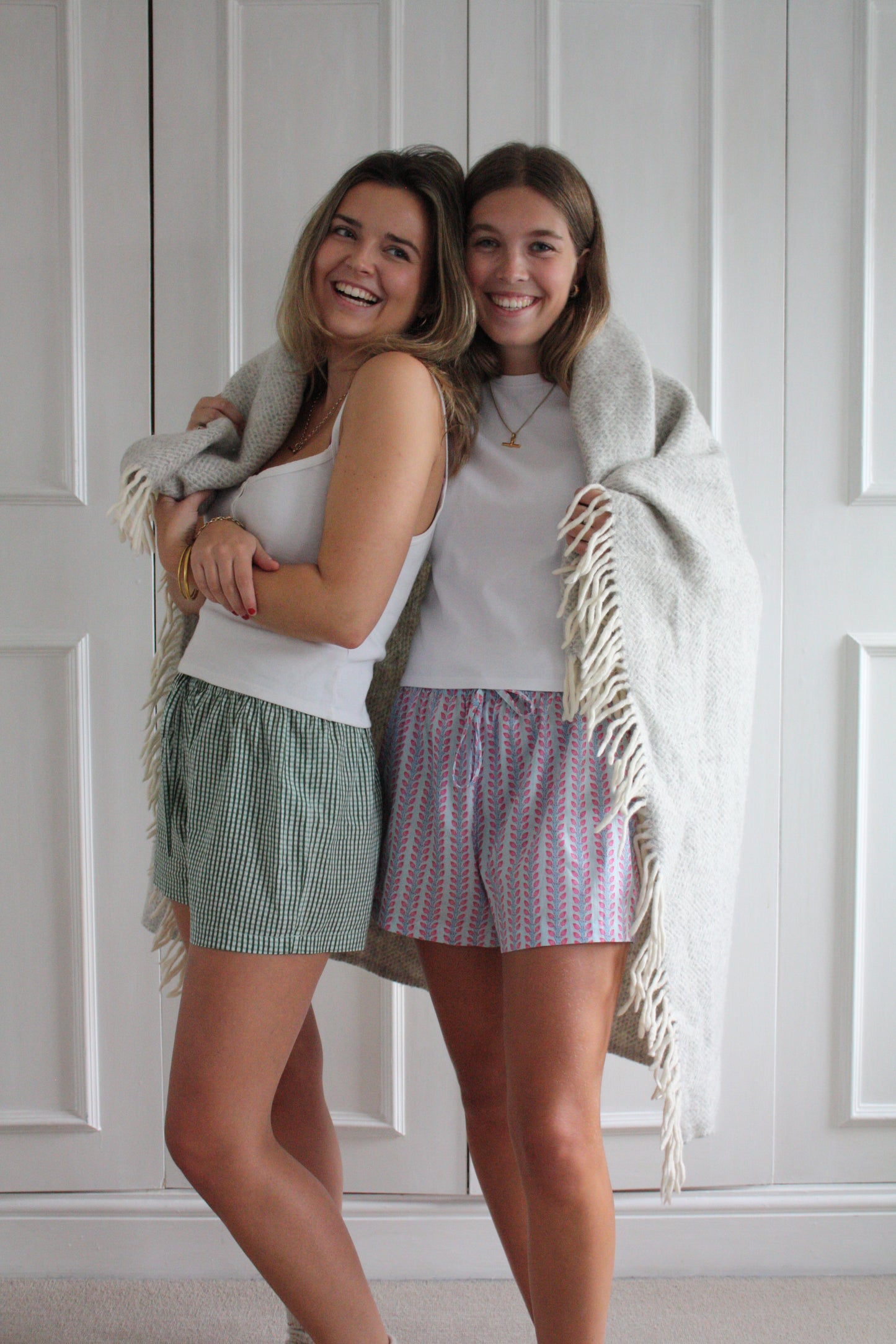 Green Gingham Shorts