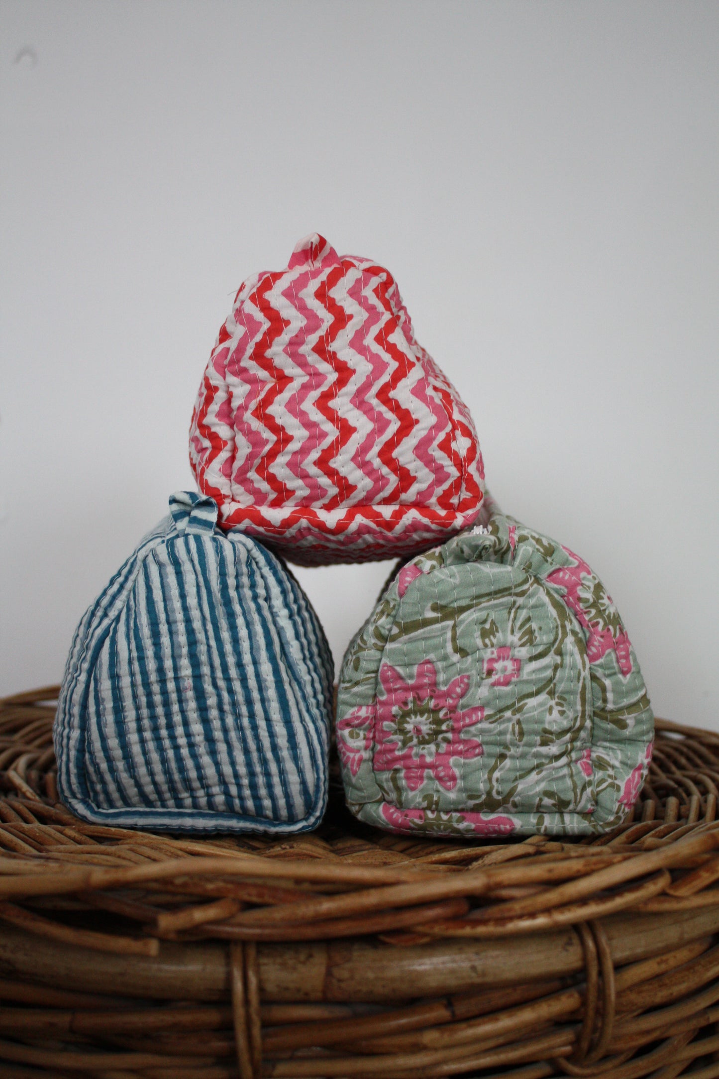 Green Floral Washbag