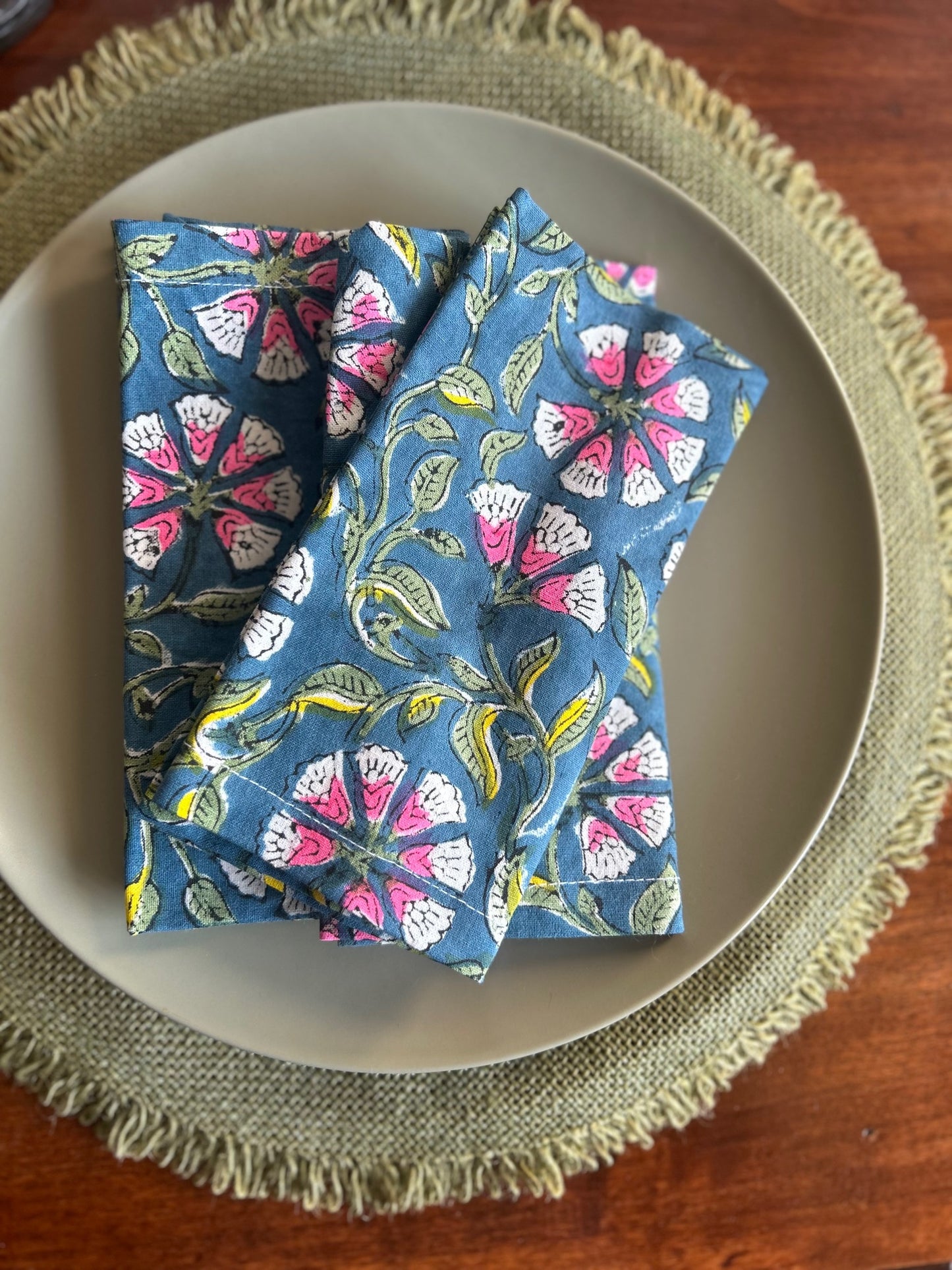 Napkin Set Dark Blue