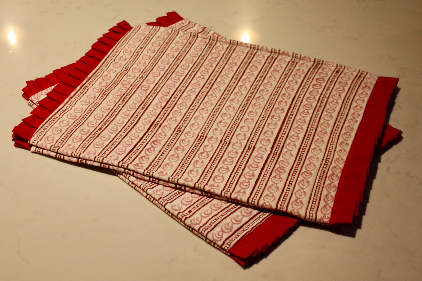 Pink Stripe Placemats