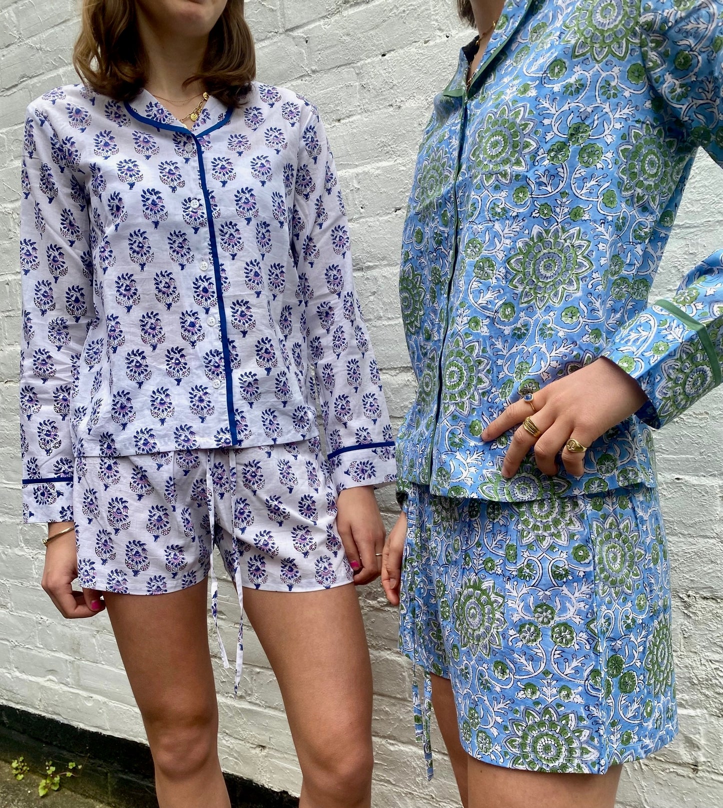 Lilac Bloom Shorts Pyjama Set