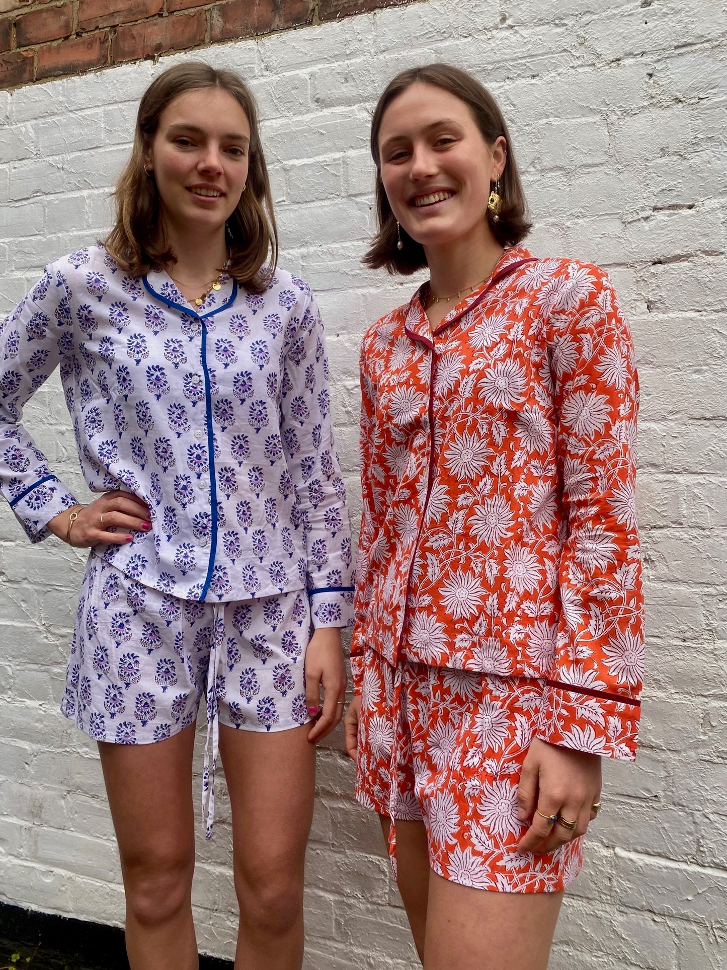 Lilac Bloom Shorts Pyjama Set
