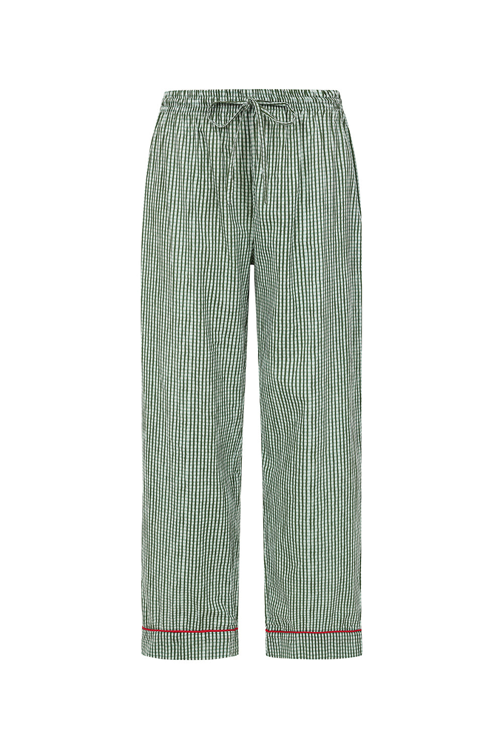 Green Gingham Long Pyjama Set