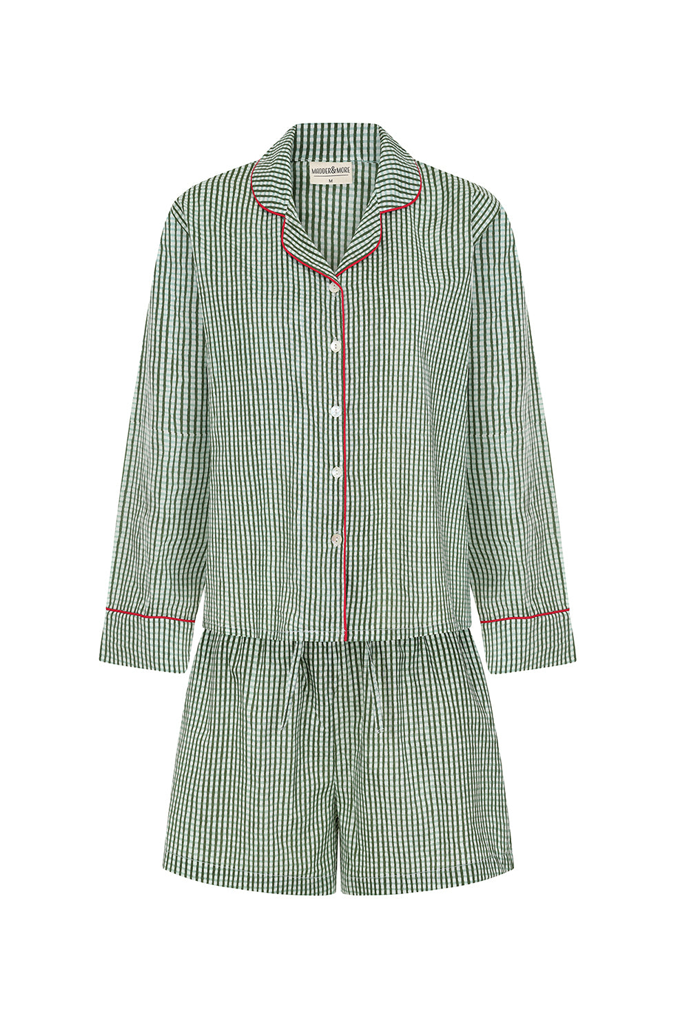 Green Gingham Short Pyjama Set
