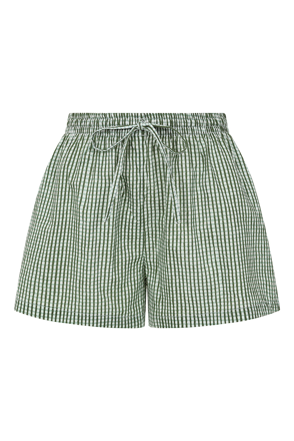 Green Gingham Short Pyjama Set
