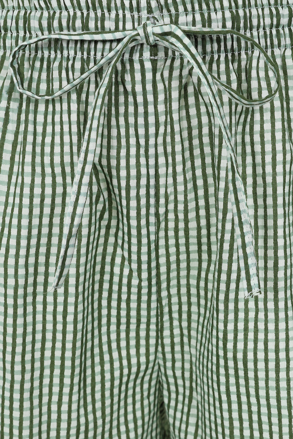 Green Gingham Short Pyjama Set