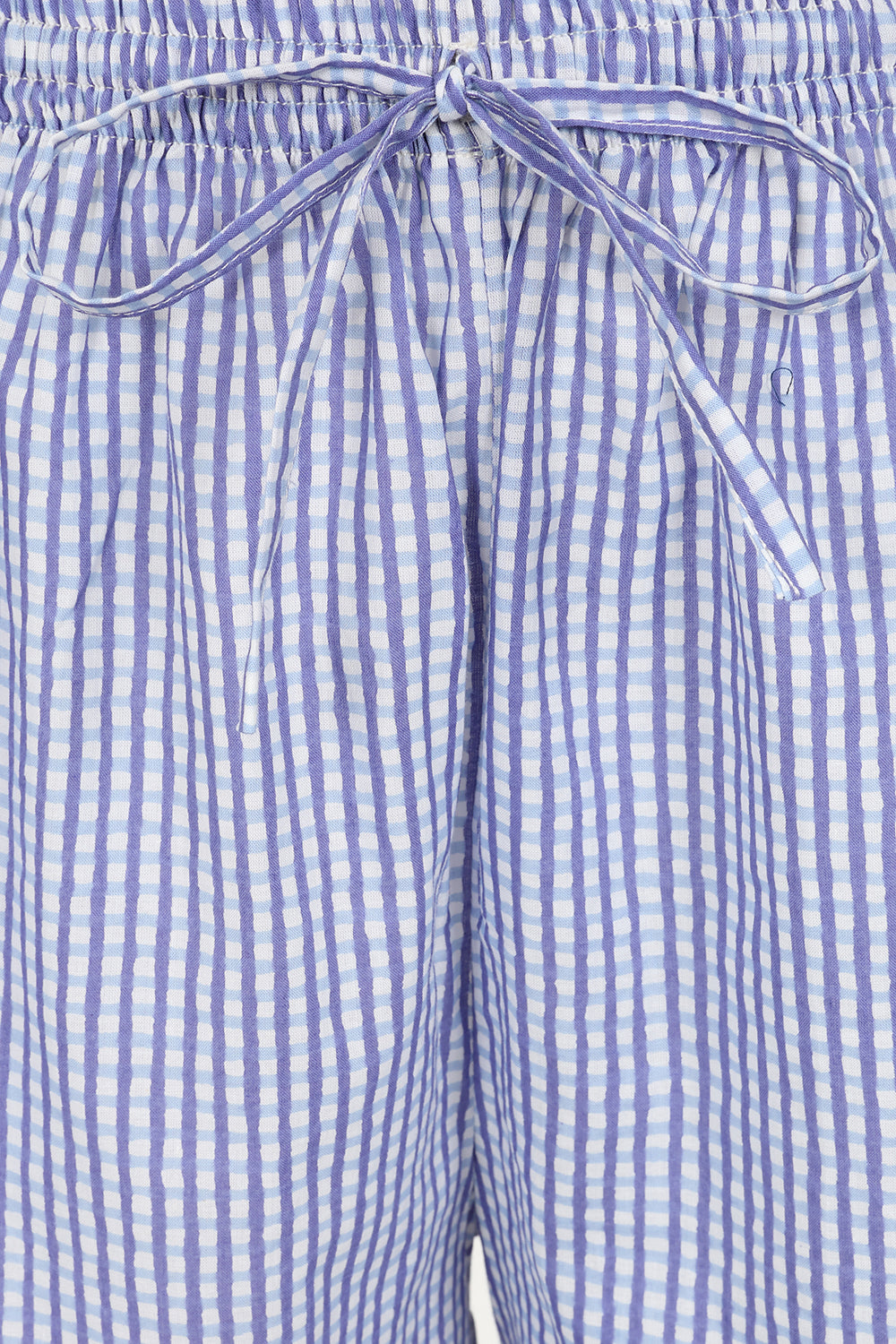 Blue Gingham Trousers