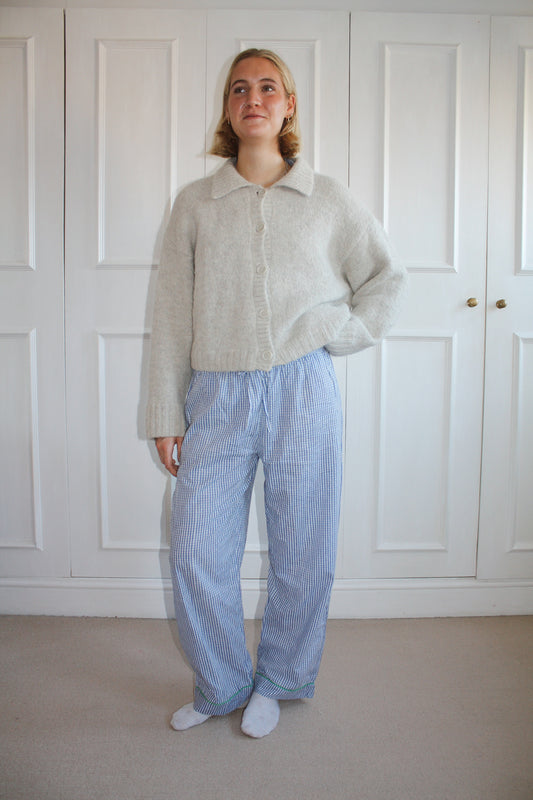 Blue Gingham Trousers