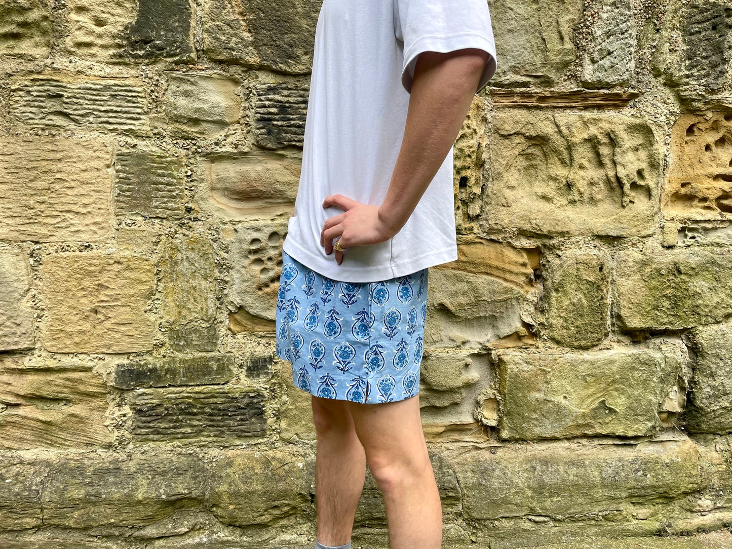 Blue 'Boxer' Shorts