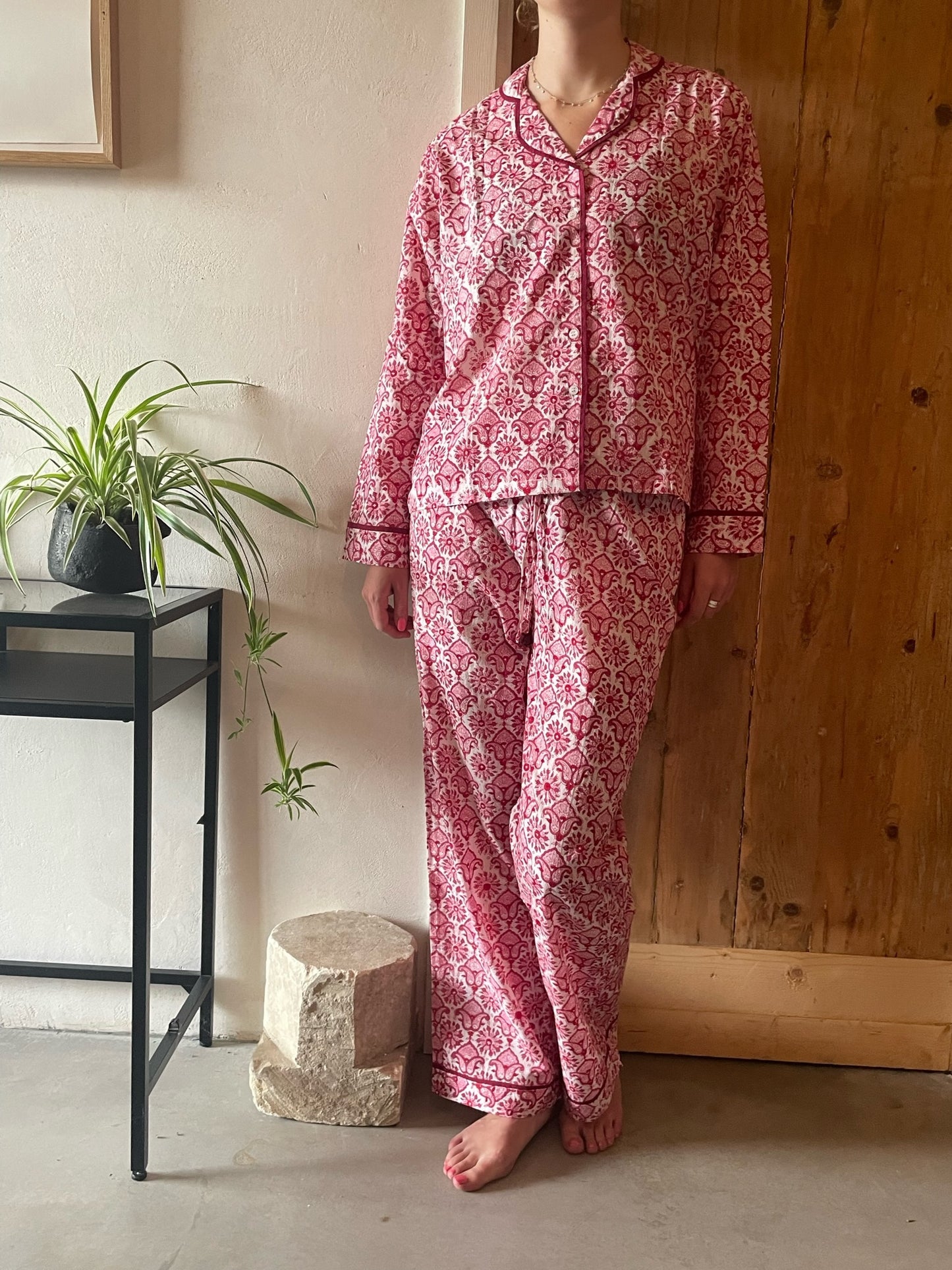 Paprika Pink Pyjama Set