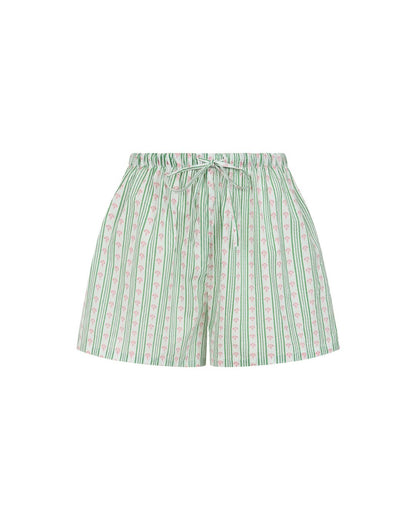 Green Stripe Shorts