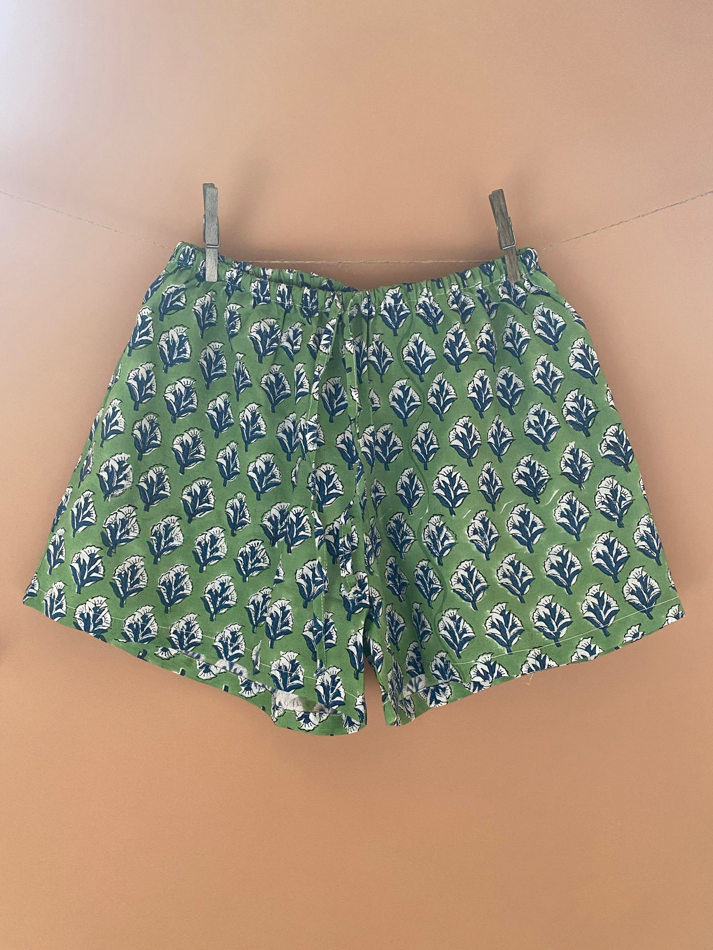 Pepper Green Pyjama Shorts