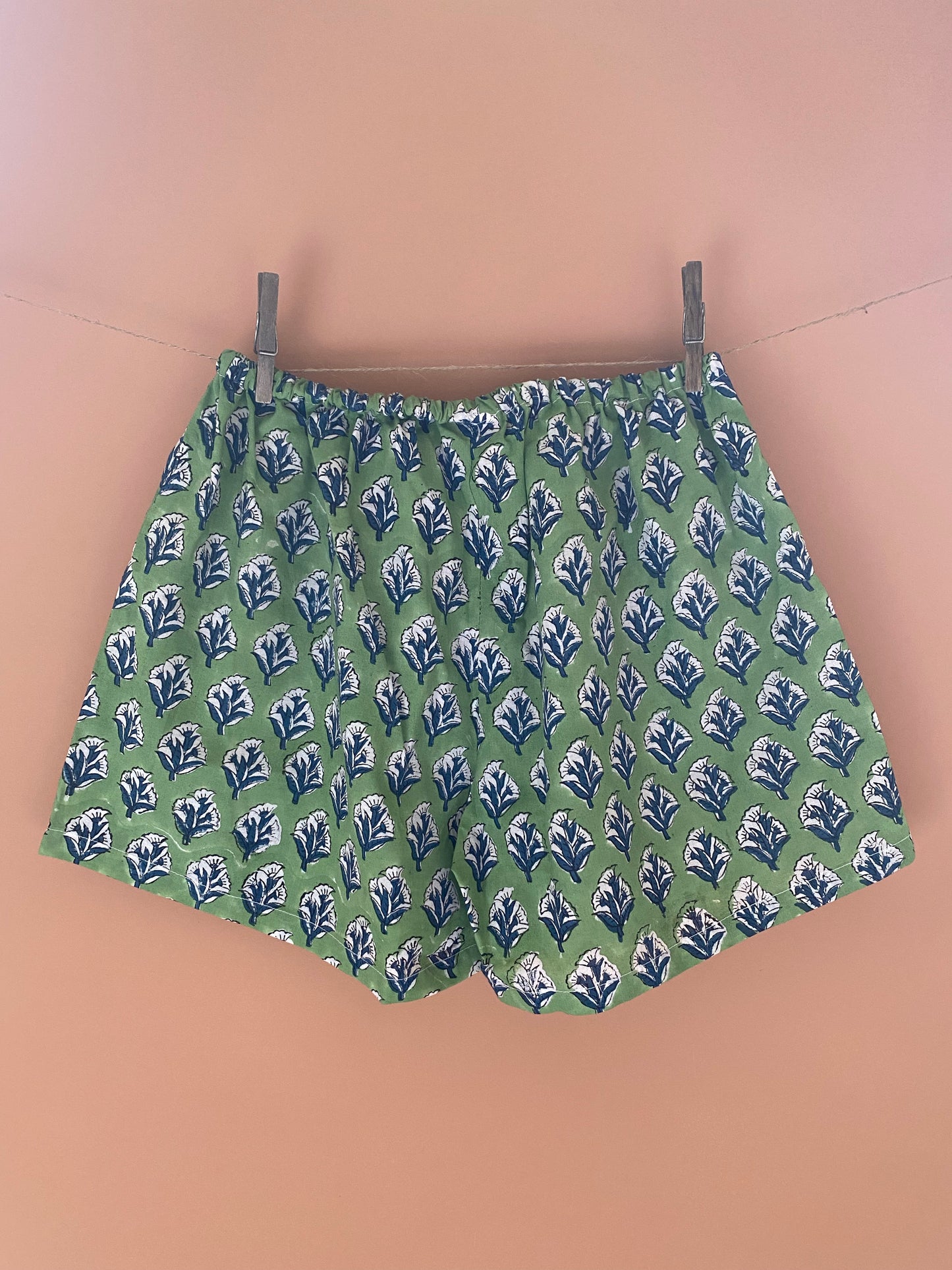 Pepper Green Pyjama Shorts