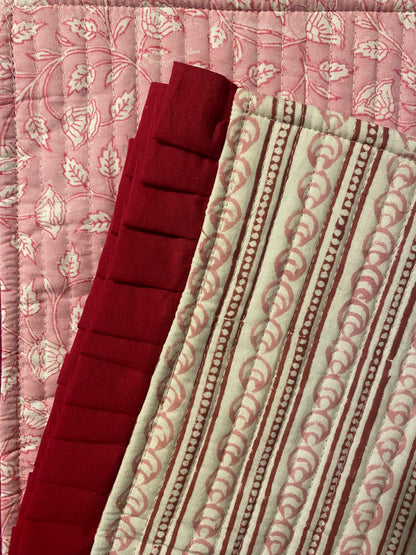Pink Stripe Placemats