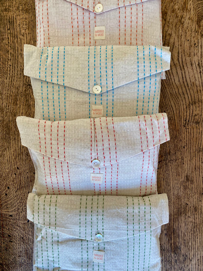 Handwoven Cotton Pyjamas - Green Stitch