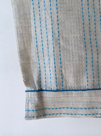 Handwoven Cotton Pyjamas - Blue Stitch