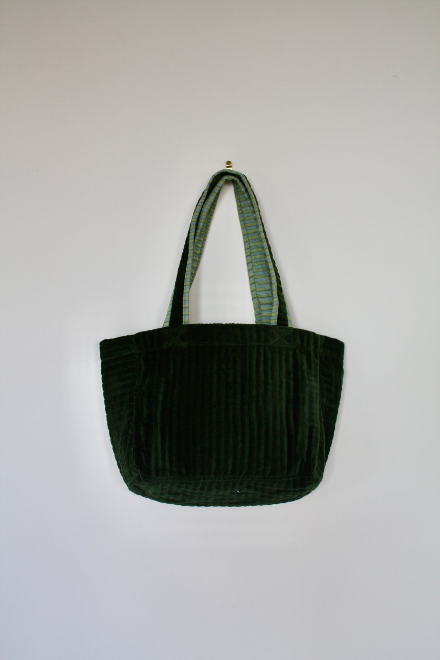 Green Velvet Bag