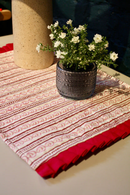 Pink Stripe Placemats