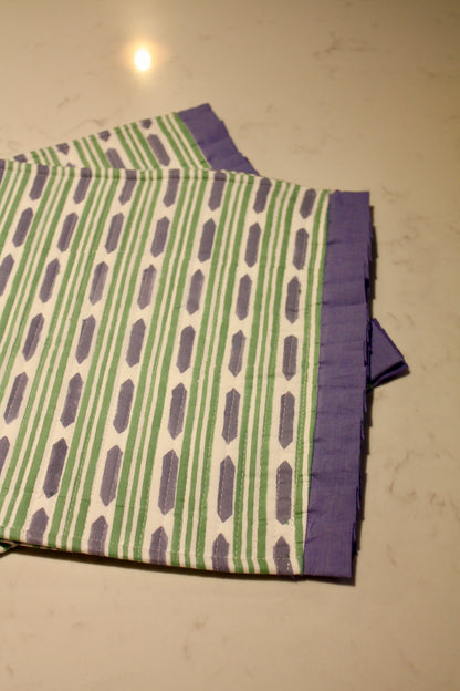 Green & Blue Geometric Placemats