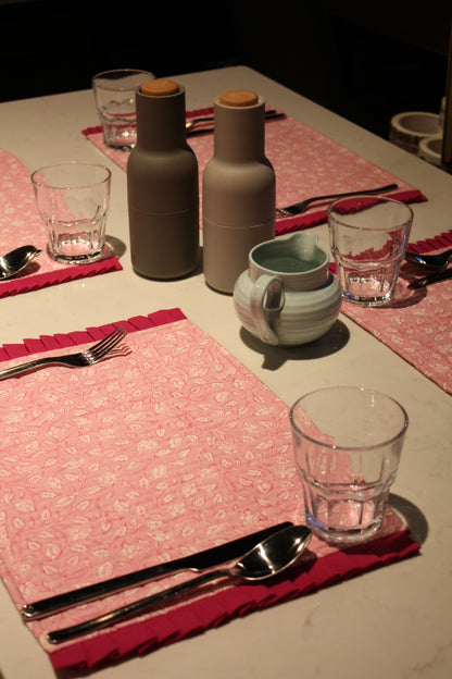 Pink Floral Placemats