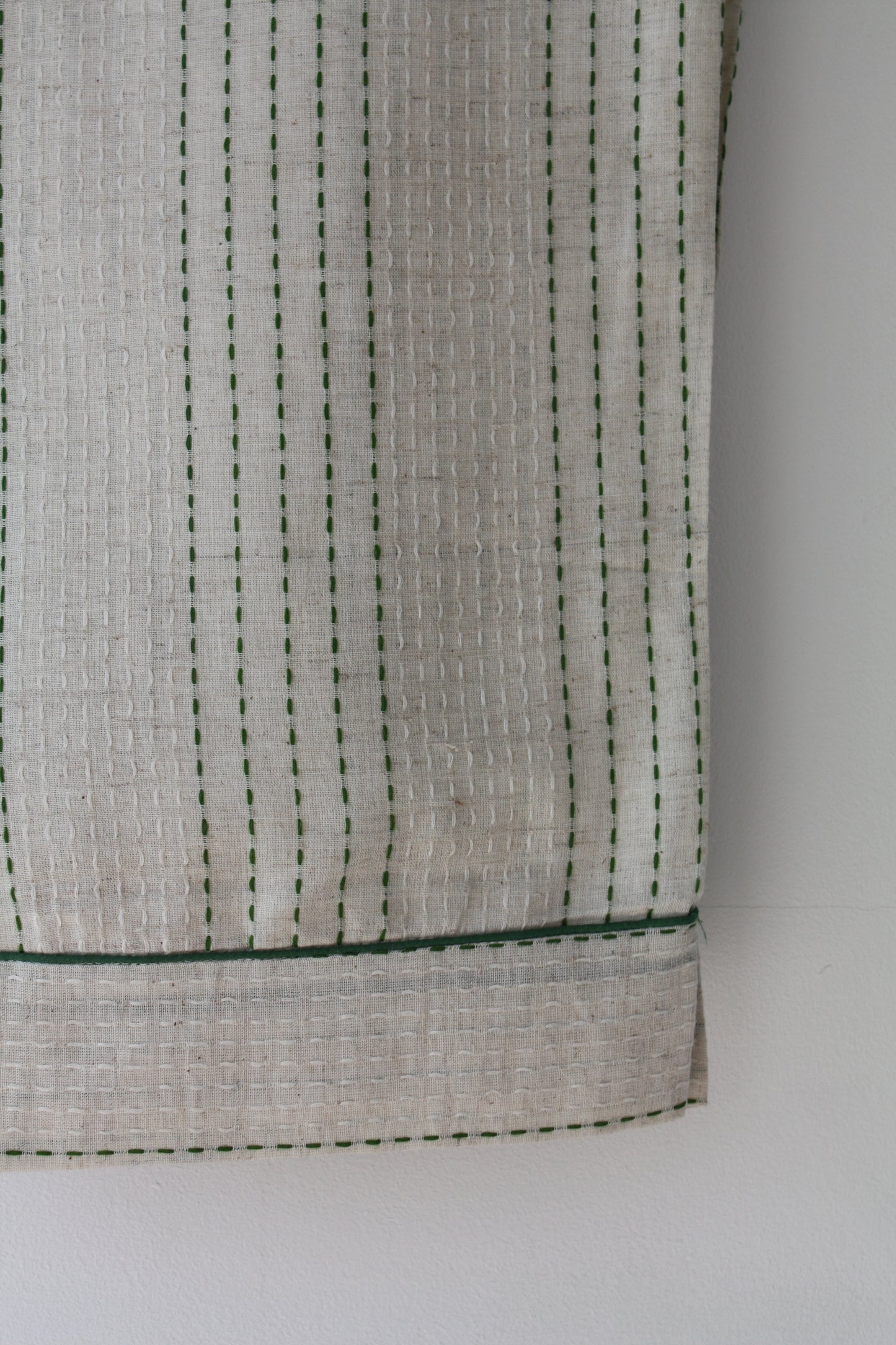 Handwoven Cotton Pyjamas - Green Stitch