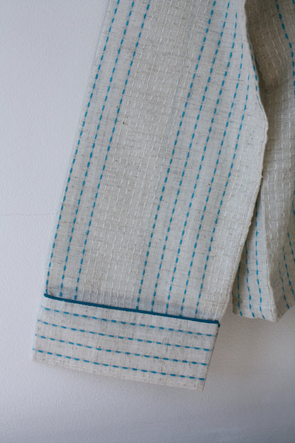 Handwoven Cotton Pyjamas - Blue Stitch