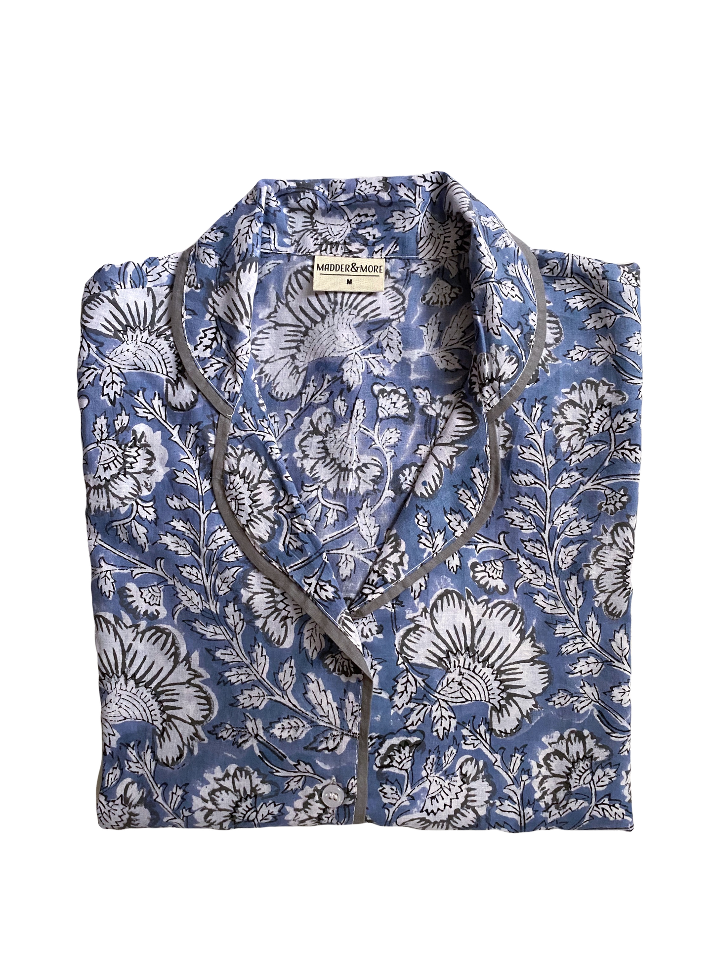 Zero Waste Juniper Blue Pyjama Set (Small)