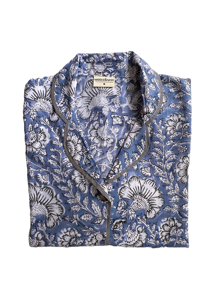 Zero Waste Juniper Blue Pyjama Set (Small)