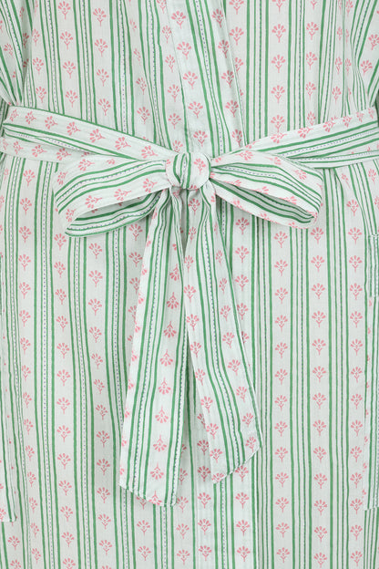 Green Stripe Robe