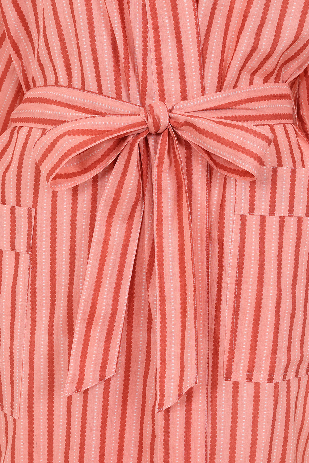 Pink Stripe Robe