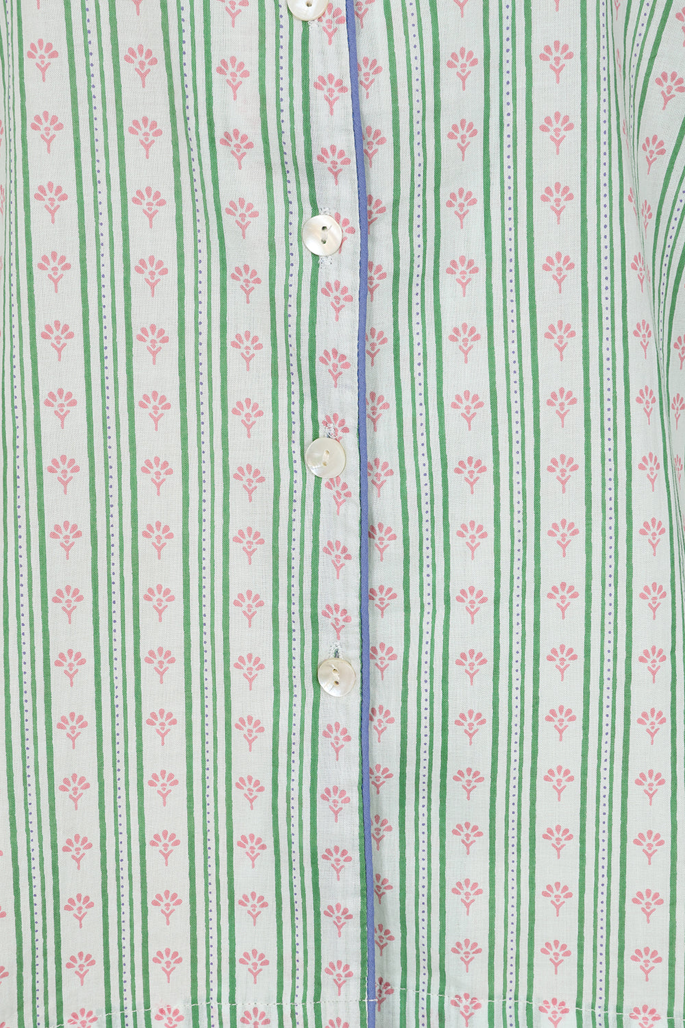 Green Stripe Short Pyjama Set