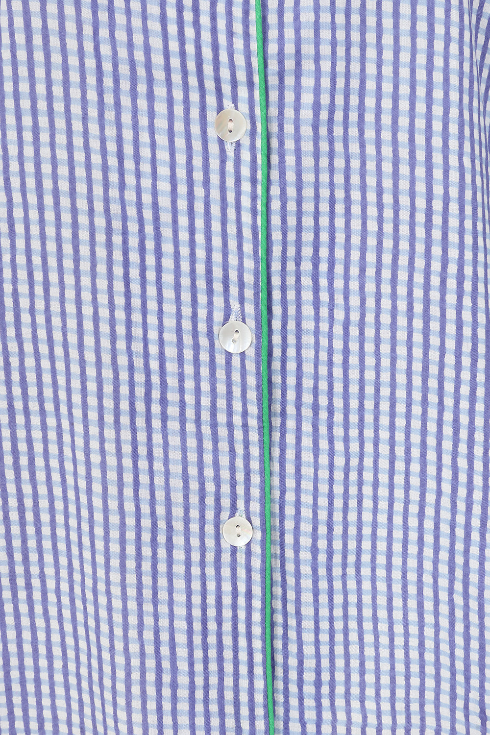 Blue Gingham Short Pyjama Set