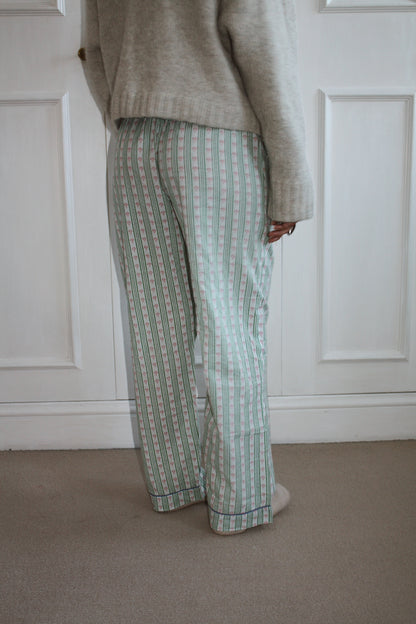 Green Stripe Trousers