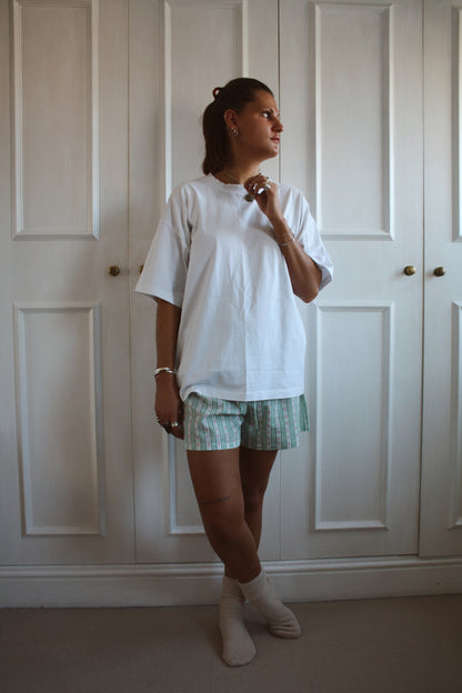 Green Stripe Shorts