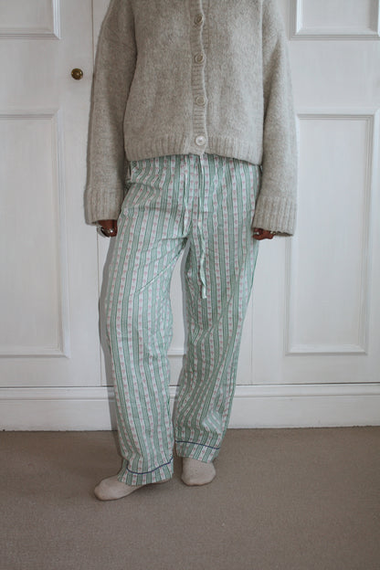 Green Stripe Trousers