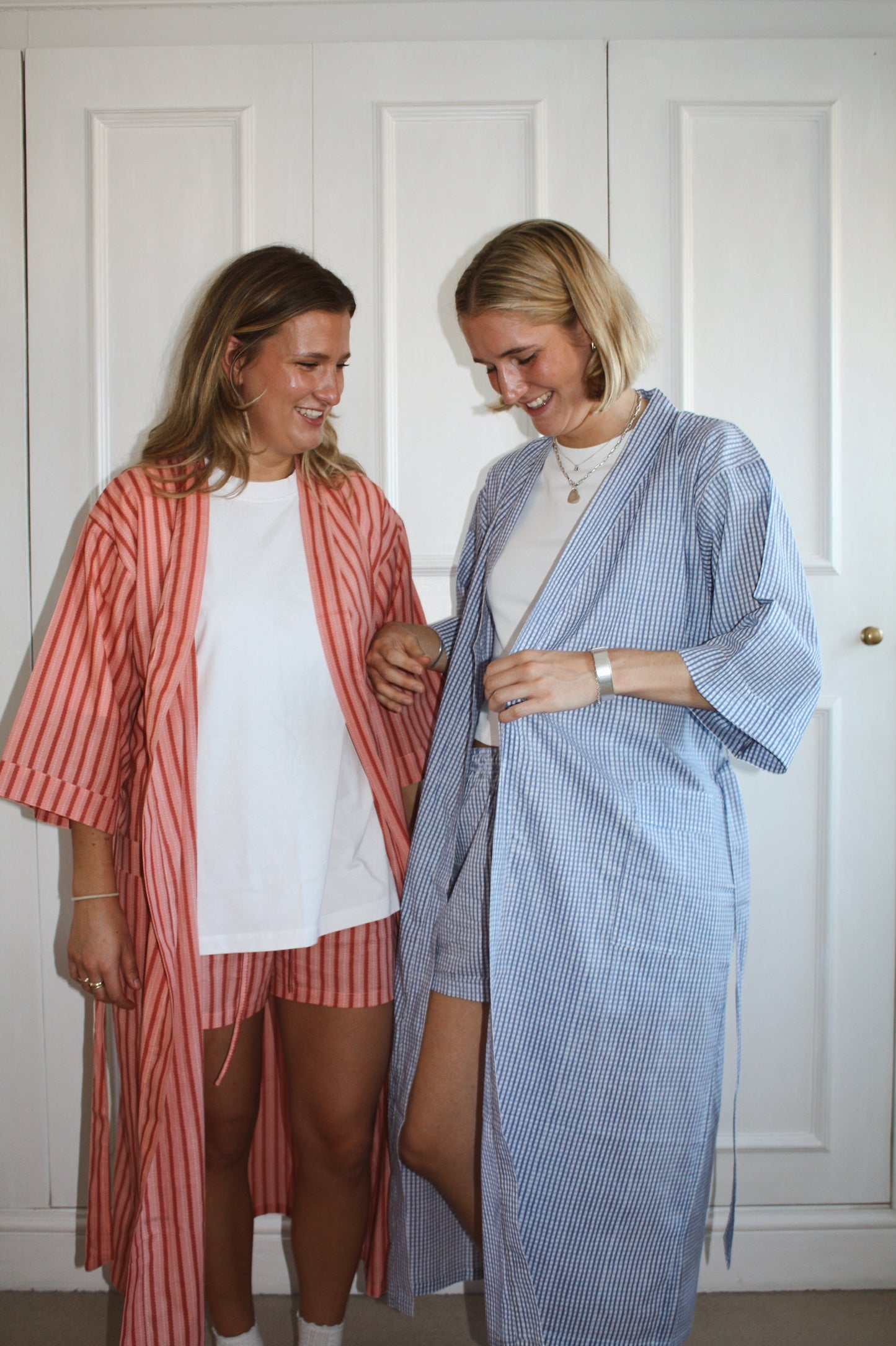 Blue Gingham Robe