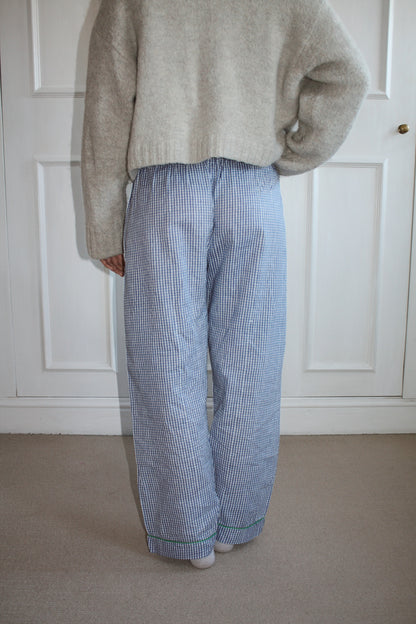 Blue Gingham Trousers
