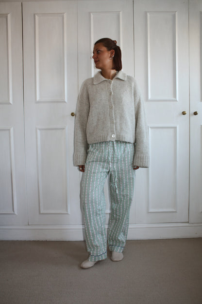 Green Stripe Trousers