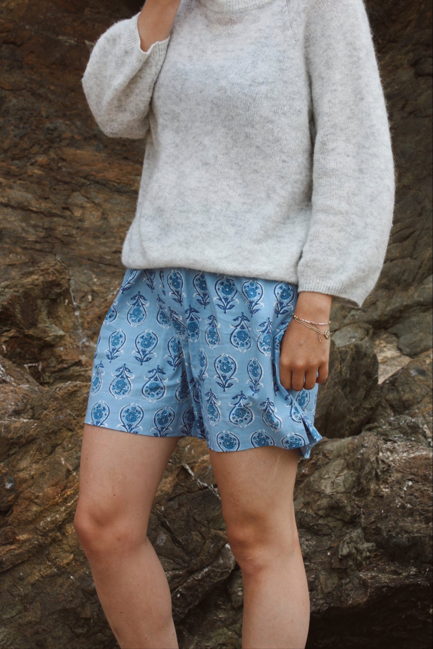 Blue 'Boxer' Shorts