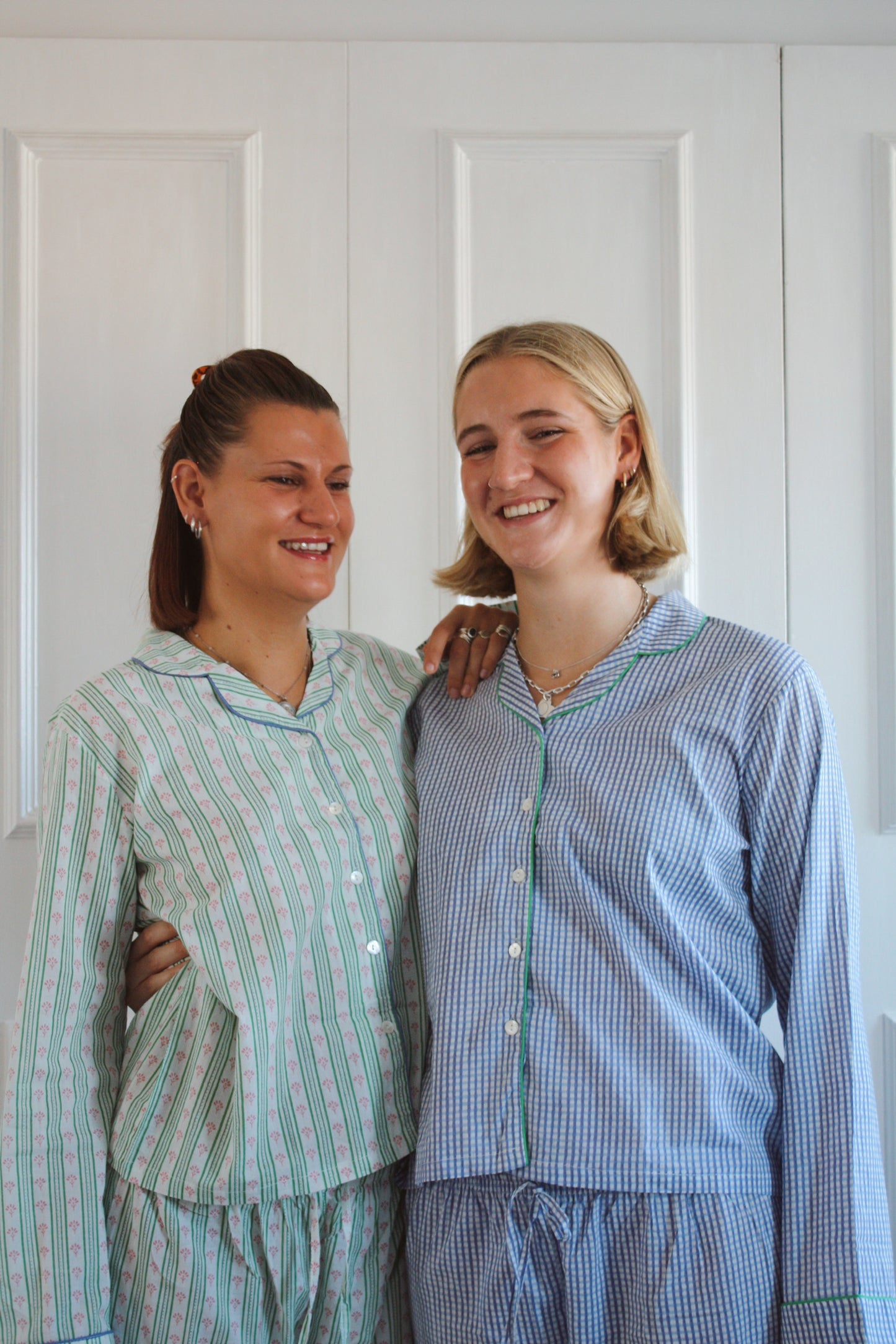 Blue Gingham Short Pyjama Set